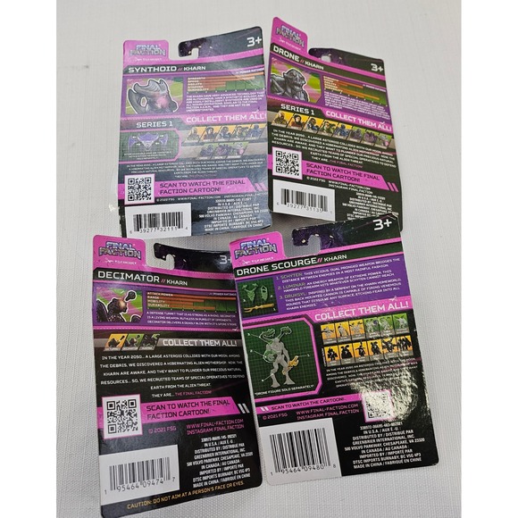 Final Faction Kharn Hive Class Synthoid Action Figure 3+ lot of 4 New - Picture 11 of 12